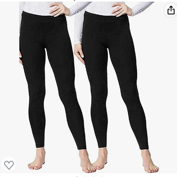 32 DEGREES Ladies' Base Layer Heat Pant 2-Pack - Picture 1 of 3